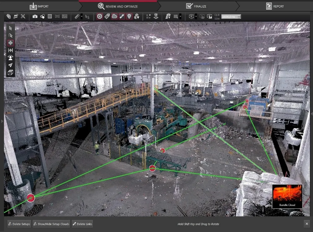 3D-scanning av eksisterende anlegg
