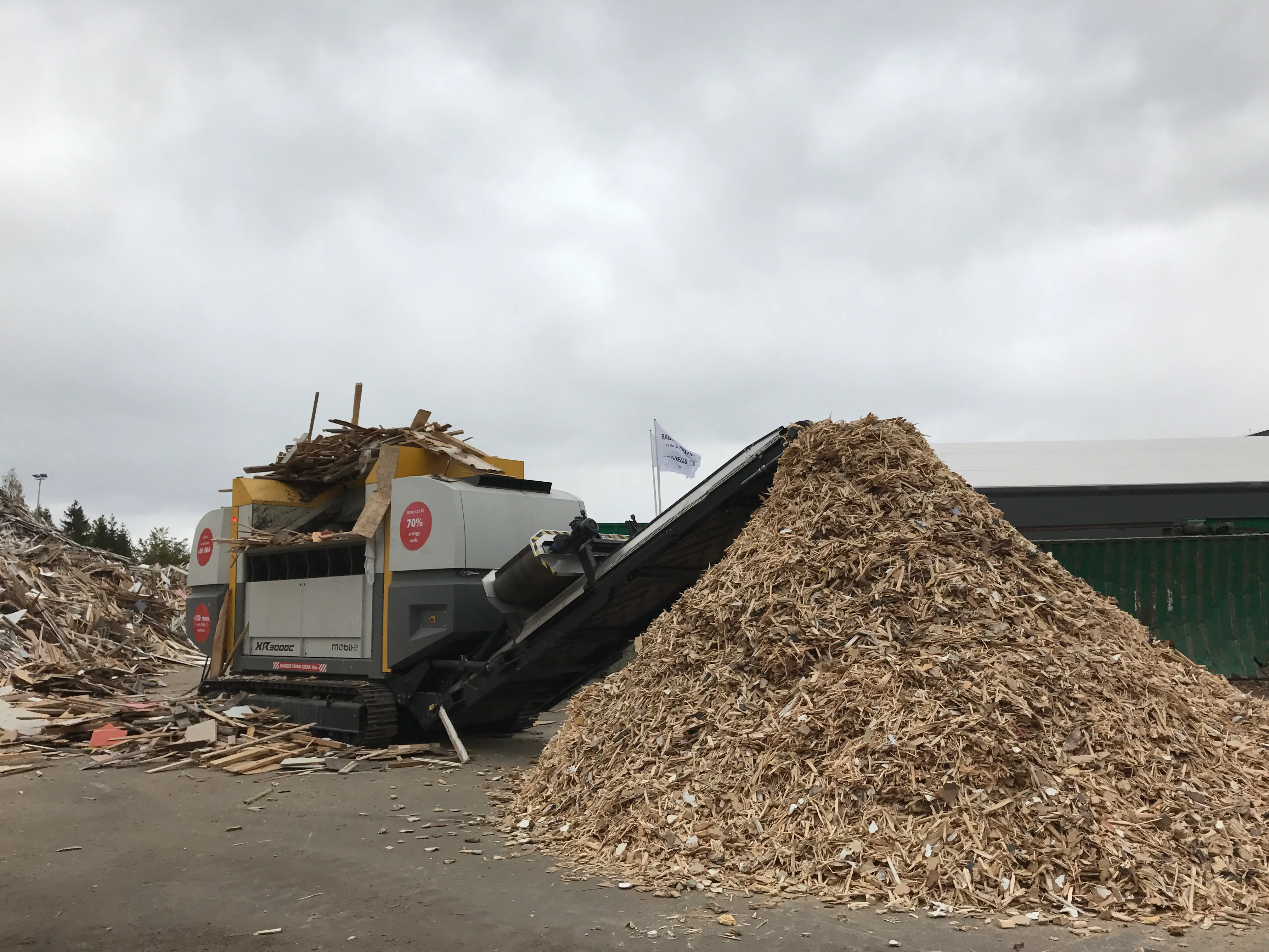 Untha XR3000C kvern for renovasjonsanlegg